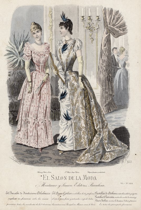 Fransız moda levhası, 19. yüzyıl sonu by French School