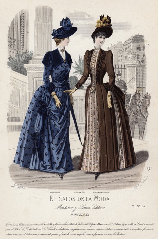 Fransız moda levhası, 19. yüzyıl sonu by French School