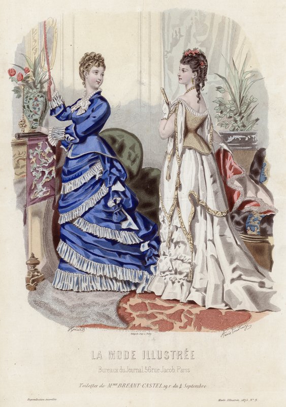 Fransız moda levhası, 19. yüzyıl sonu by French School