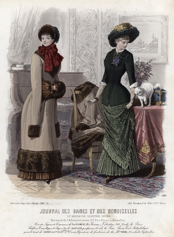Fransız moda levhası, 19. yüzyıl sonu by French School