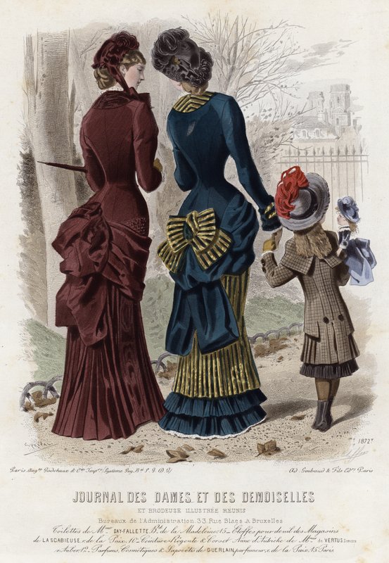 Fransız moda levhası, 19. yüzyıl sonu by French School