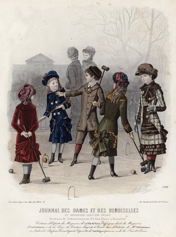 Fransız moda levhası, 19. yüzyıl sonu by French School