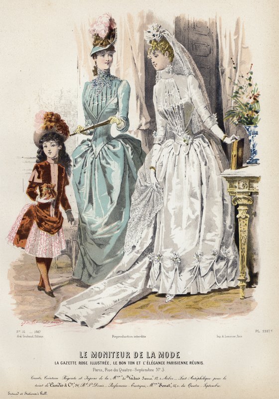 Fransız moda levhası, 19. yüzyıl sonu by French School