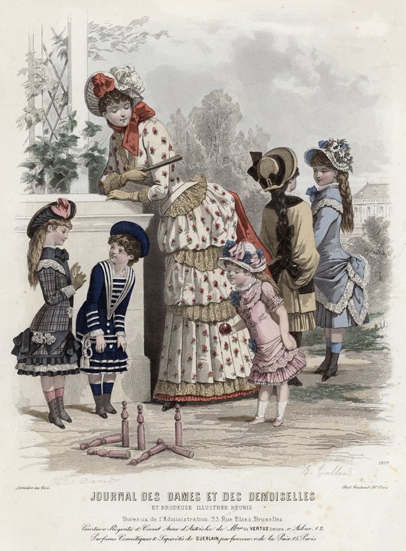 Fransız moda levhası, 19. yüzyıl sonu by French School
