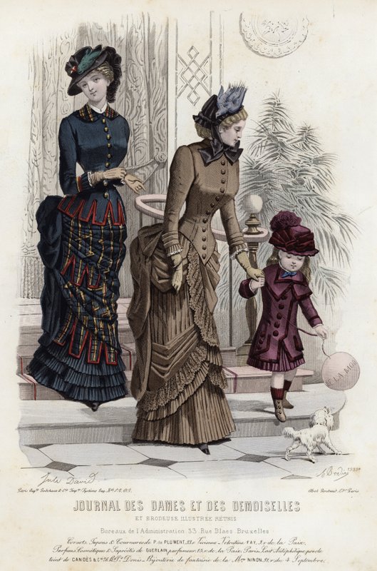 Fransız moda levhası, 19. yüzyıl sonu by French School