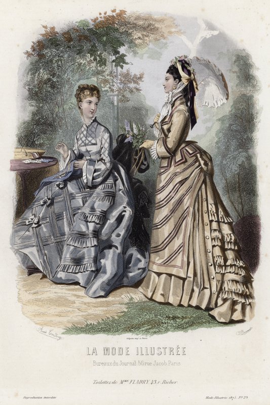 Fransız moda levhası, 19. yüzyıl sonu by French School