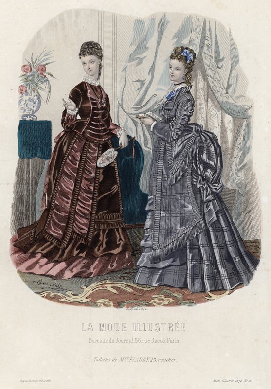 Fransız moda levhası, 19. yüzyıl sonu by French School