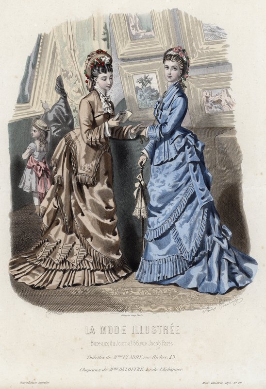 Fransız moda levhası, 19. yüzyıl sonu by French School