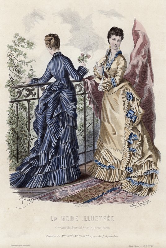 Fransız moda levhası, 19. yüzyıl sonu by French School