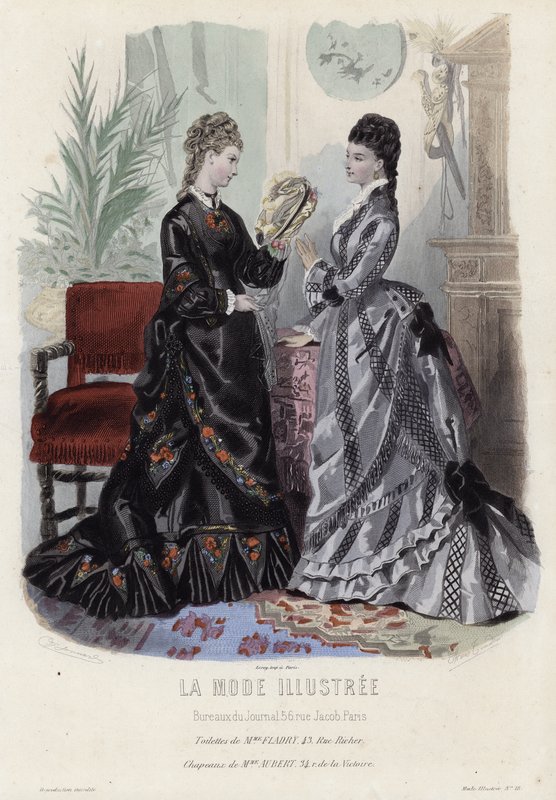 Fransız moda levhası, 19. yüzyıl sonu by French School