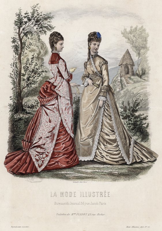 Fransız moda levhası, 19. yüzyıl sonu by French School