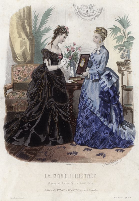 Fransız moda levhası, 19. yüzyıl sonu by French School
