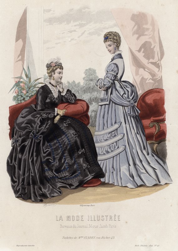 Fransız moda levhası, 19. yüzyıl sonu by French School