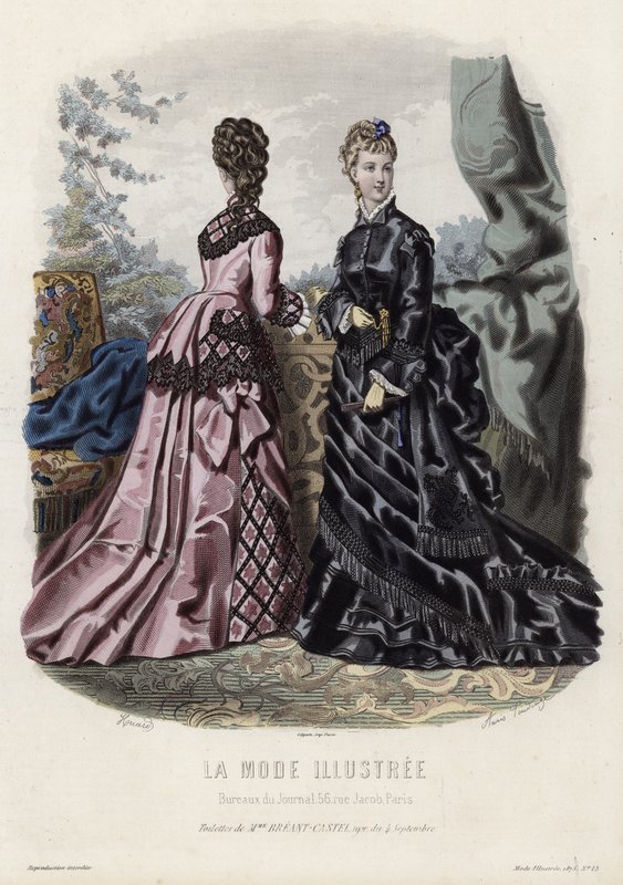 Fransız moda levhası, 19. yüzyıl sonu by French School
