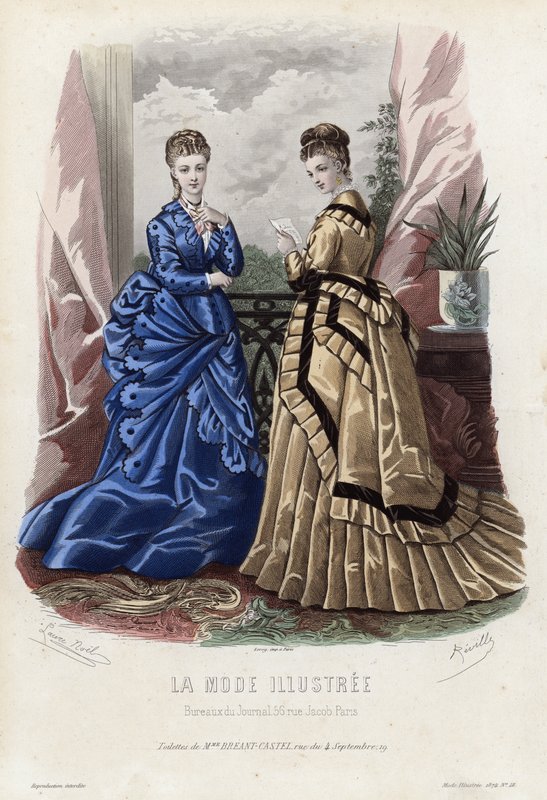 Fransız moda levhası, 19. yüzyıl sonu by French School