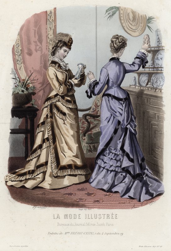 Fransız moda levhası, 19. yüzyıl sonu by French School