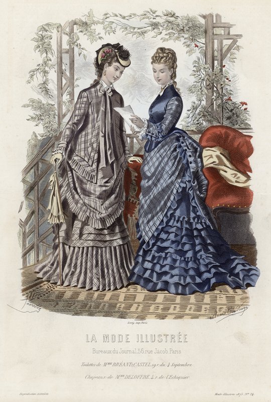 Fransız moda levhası, 19. yüzyıl sonu by French School