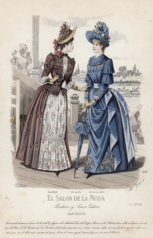 Fransız moda levhası, 19. yüzyıl sonu by French School