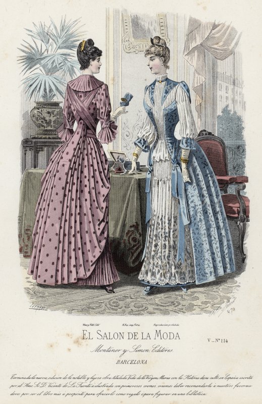 Fransız moda levhası, 19. yüzyıl sonu by French School