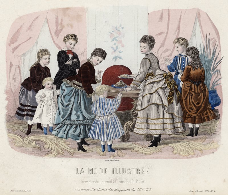 Fransız moda levhası, 19. yüzyıl sonu by French School