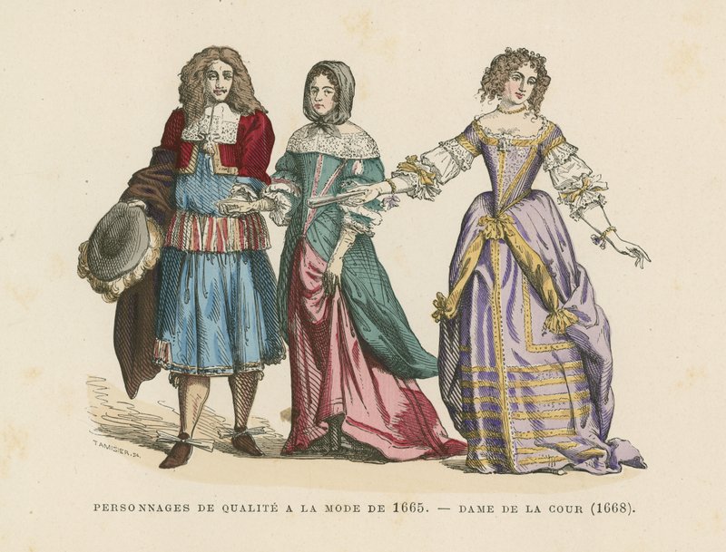 Fransız modası, 17. yüzyıl by French School