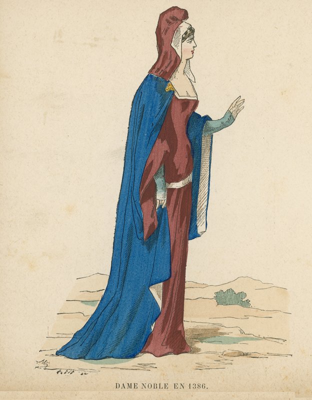 Fransız soylu kadın, 1386 by French School