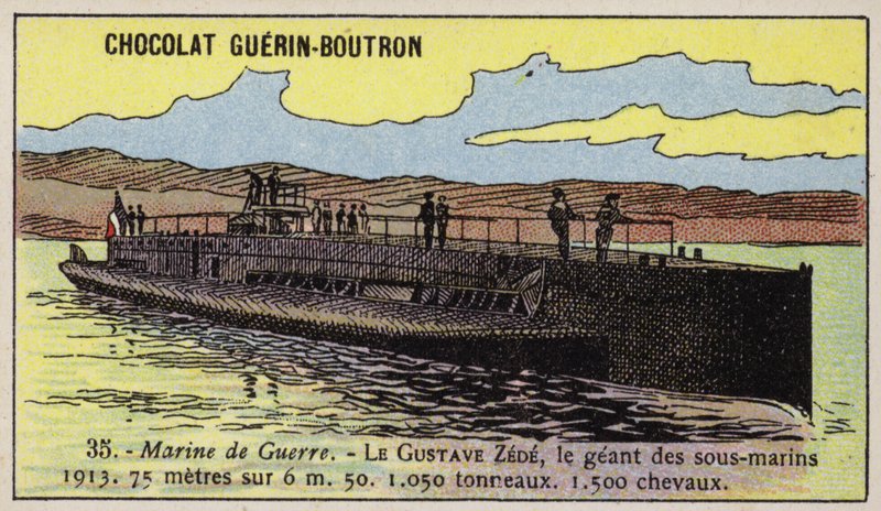 Fransız denizaltısı Gustave Zede by French School