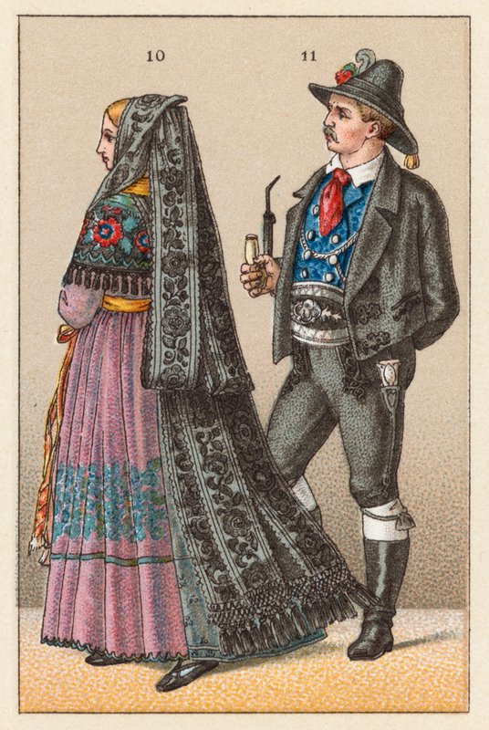 Almanya Tirol Kostümü by French School