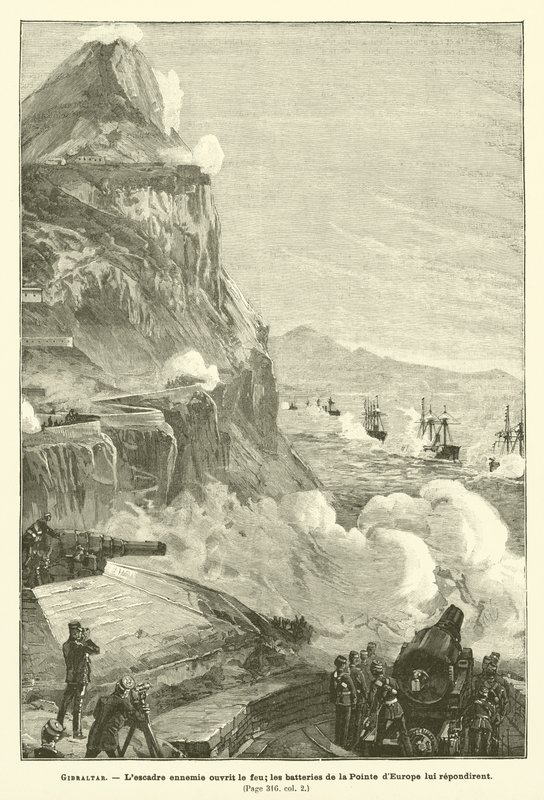 Cebelitarık (gravür) by French School