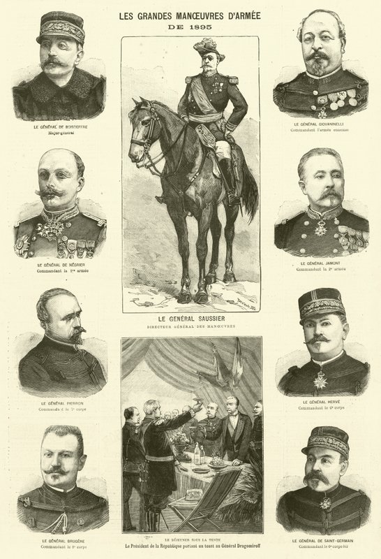 Fransız ordusunun büyük manevraları by French School