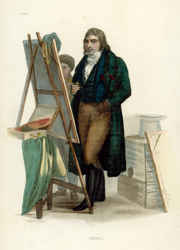 Gros (renkli gravür) by French School