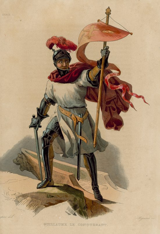 Guillaume le Conquerant (renkli gravür) by French School