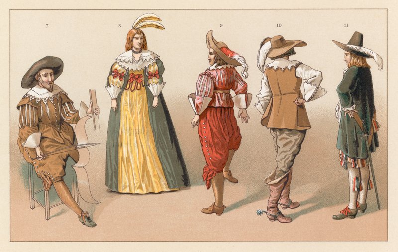 Holland XVIIth Cent Costume by French School
