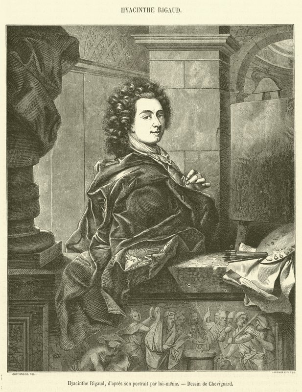 Hyacinthe Rigaud (gravür) by French School