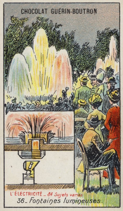 Işıklı çeşmeler (chromolitho) by French School