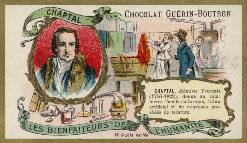 Jean-Antoine Chaptal, Fransız kimyager (chromolitho) by French School