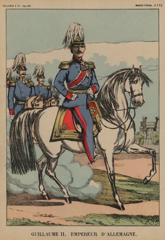 Almanya Kaiser Wilhelm II by French School