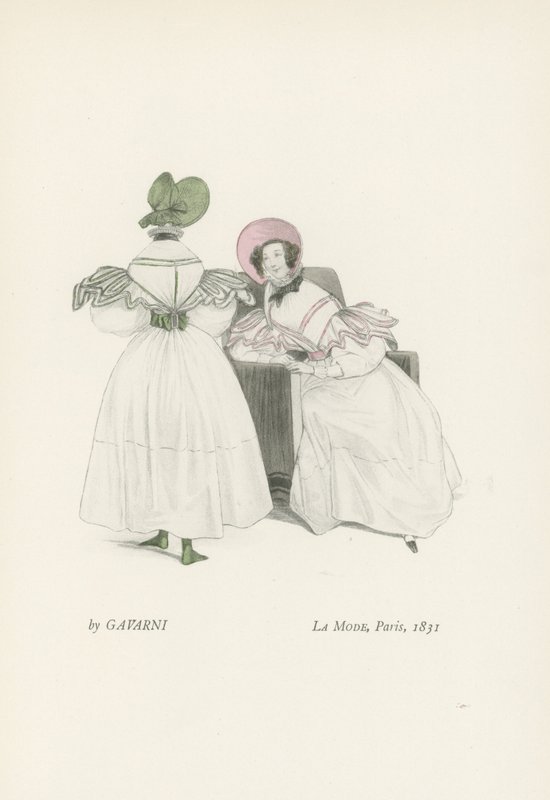 Moda, Paris, 1831 by French School