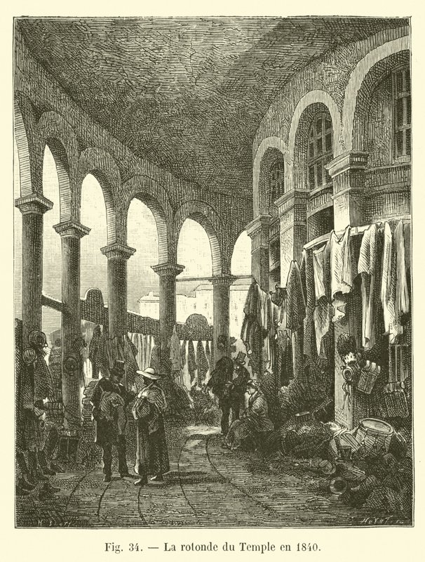 1840 yılında Tapınağın rotunda by French School