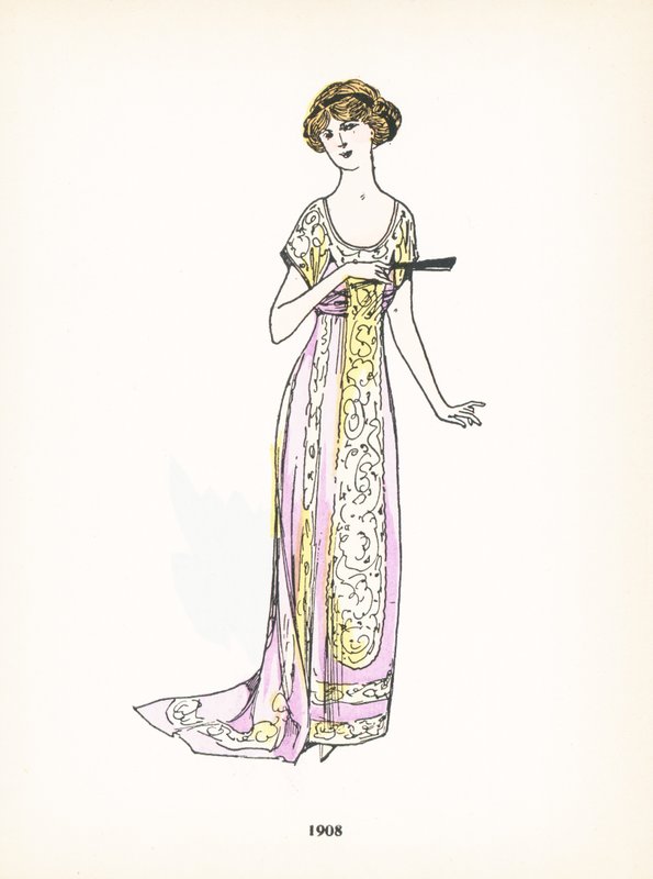 Bayan modası, 1908 by French School