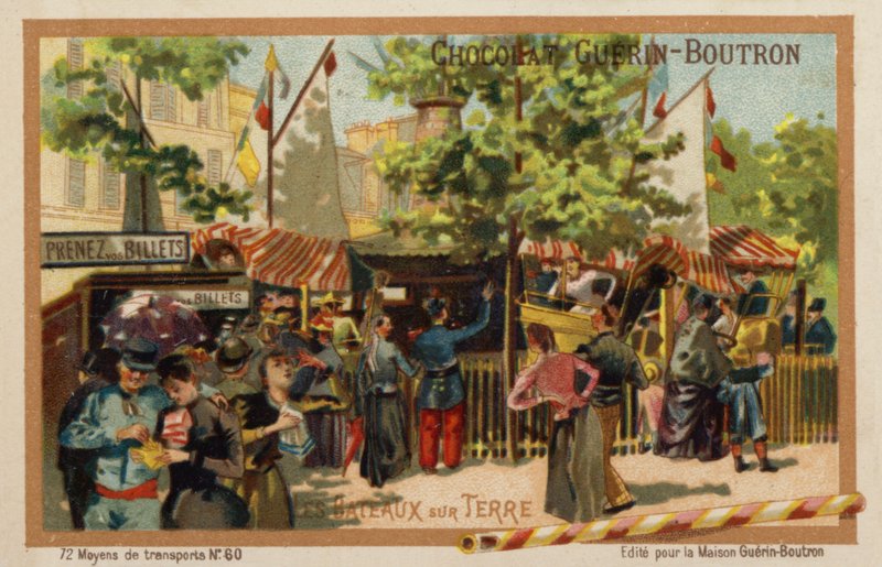 Kara yatları (chromolitho) by French School