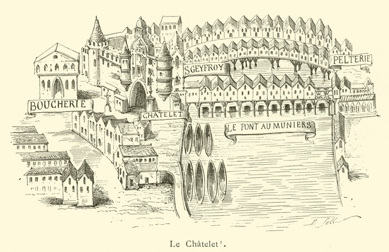 Le Chatelet (gravür) by French School
