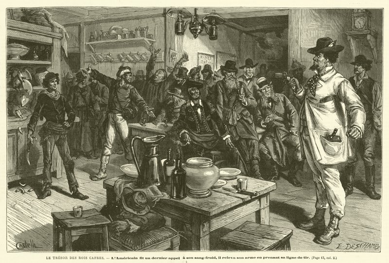Kafir Krallarının Hazinesi (gravür) by French School