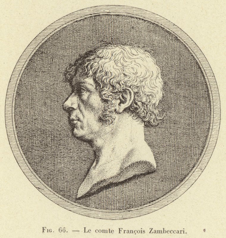 Kont Francois Zambeccari (gravür) by French School
