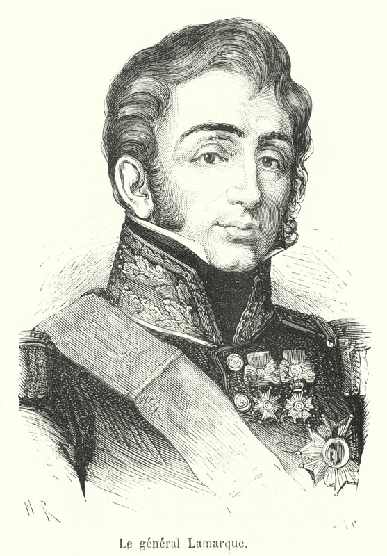 General Lamarque (gravür) by French School