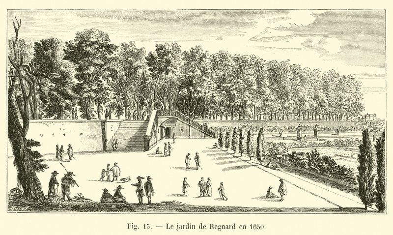 1650 yılında Regnard bahçesi by French School