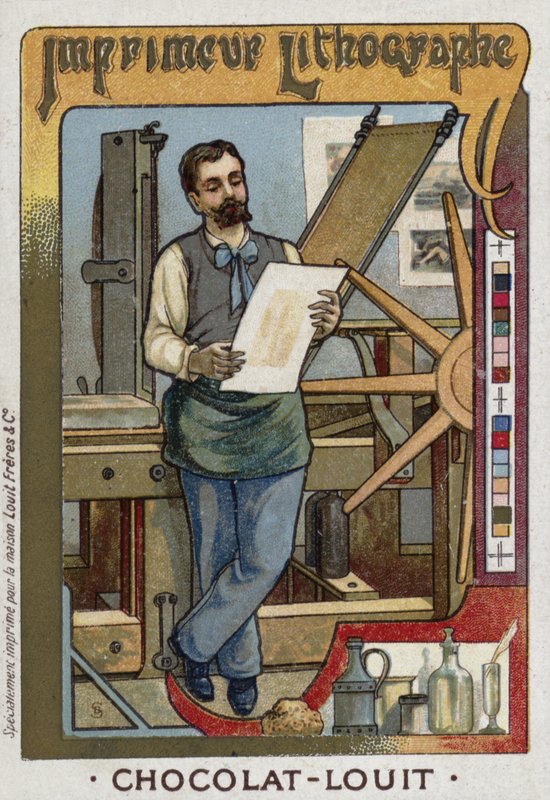 Litograf yazıcısı by French School