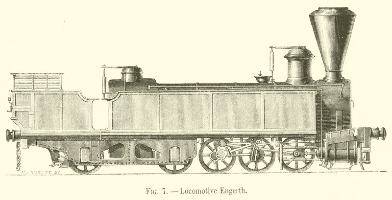 Lokomotif Engerth (gravür) by French School