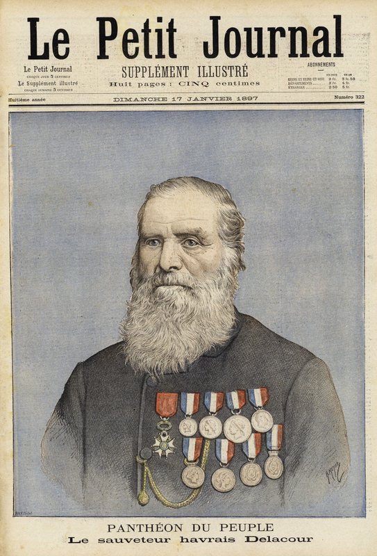 Louis-Joseph-Andre Delacour, Fransız denizci ve cankurtaran by French School