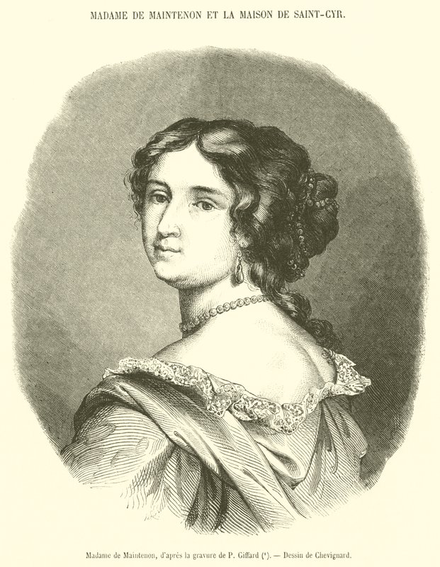 Madam de Maintenon (gravür) by French School